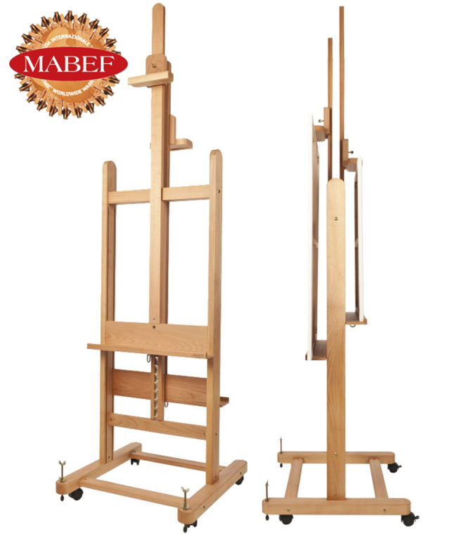 Мольберт студийный Mabef M/19 двусторонний для двух холстов станковый из бука купить в художественном магазине ArtCraft.Space с доставкой