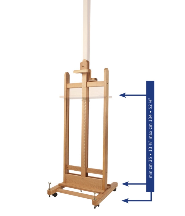 Мольберт студийный Mabef M/19 двусторонний для двух холстов станковый из бука купить в художественном магазине ArtCraft.Space с доставкой