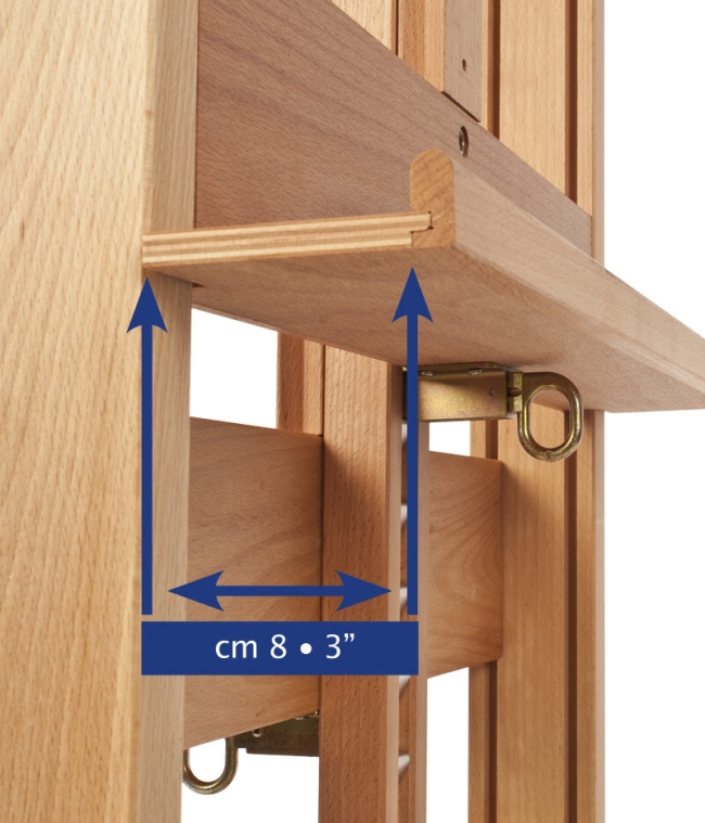 Мольберт студийный Mabef M/19 двусторонний для двух холстов станковый из бука купить в художественном магазине ArtCraft.Space с доставкой