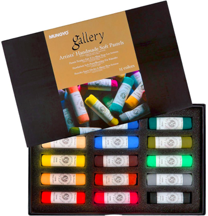 Пастель Mungyo Gallery Handmade Soft Pastel сухая круглая 15 цветов ручной работы профессиональная купить в художественном магазине ArtCraft.Space с доставкой по всему миру