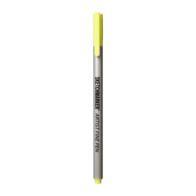 Ручка капиллярная SKETCHMARKER Artist fine pen цв. Желтый флуоресцентный