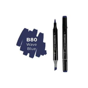 Маркер SKETCHMARKER Brush двухсторонний на спирт.основе цв.B80 Морская волна Маркер SKETCHMARKER Brush двухсторонний на спирт.основе цв.B80 Морская волна