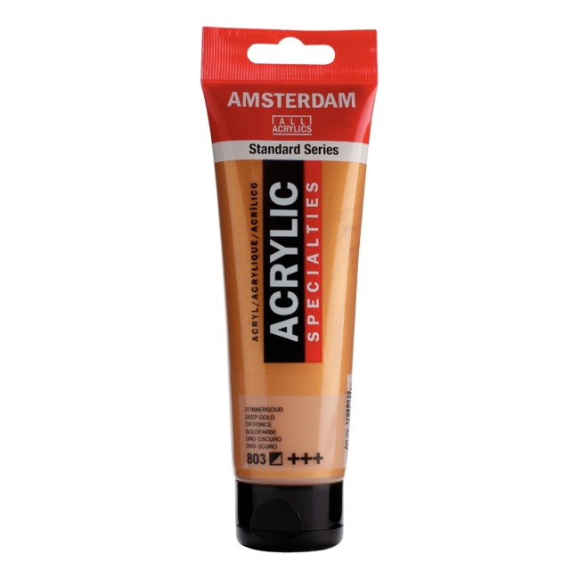 Краска акриловая Amsterdam туба 120мл №803 Золотой насыщенный