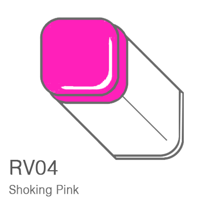 Маркер Copic RV04 Shoking Pink / Шокирующий Розовый поштучно купить в фирменном магазине ArtCraft.Space (Копик Клаб) с доставкой по РФ и всему миру