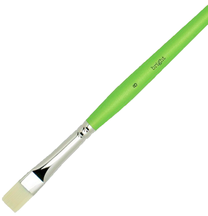 Кисть плоская синтетика Liquitex Freestyle №8 для акрила, гуаши, масла короткая купить в художественном магазине ArtCraft.Space