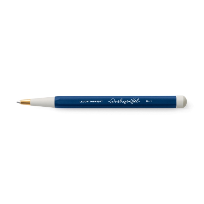 Ручка шариковая Leuchtturm1917 Drehgriffel Nr.1 - цвет чернил: Королевский синий ( 0.7мм.), цвет корпуса: Синий Неви  (алюминий)