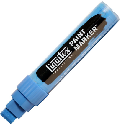 Маркер акриловый Liquitex Paint Marker широкий 15 мм 984 синий флуоресцентный купить в магазине ArtCraft.Space