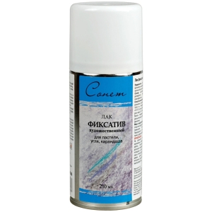 Лак фиксатив Сонет, художественный для пастели, угля, карандаша, 210мл