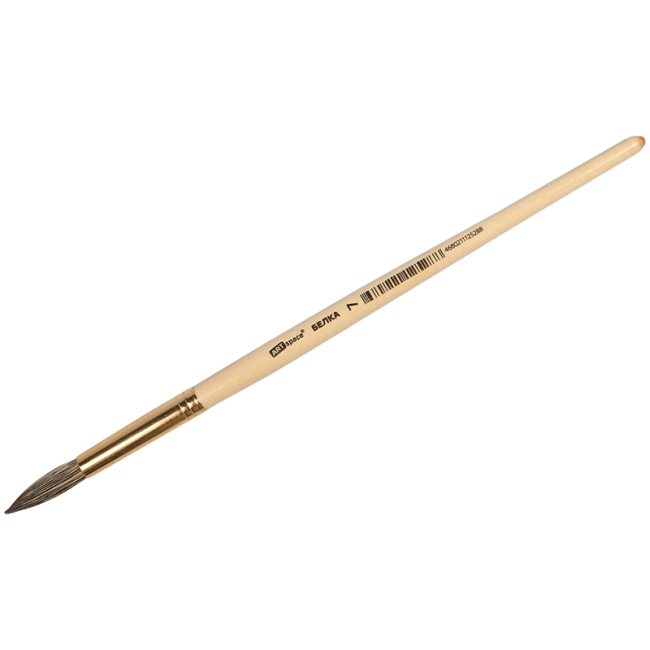 Кисть белка, ArtSpace, круглая №07, пакет, европодвес Кисть белка, ArtSpace, круглая №07, пакет, европодвес