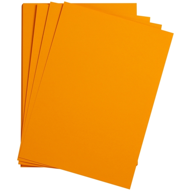 Цветная бумага 500*650мм., Clairefontaine "Etival color", 24л., 160г/м2, желтое солнце, легкое зерно, хлопок