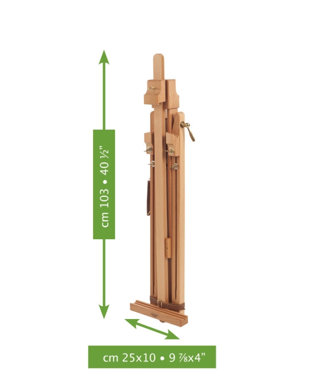 Мольберт-тренога Mabef M/32 полевой большой с поворотным механизмом для художников купить в художественном магазине ArtCraft.Space с доставкой по всему миру