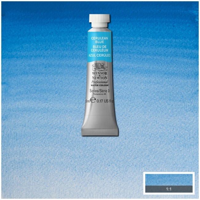 Акварель художественная, 5 мл, лазурь