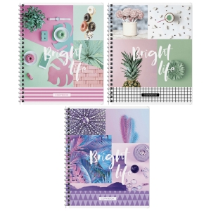 Тетрадь 48л., А5, клетка на гребне ArtSpace "Стиль. Bright life"