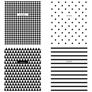 Тетрадь 96л., А5, клетка ArtSpace "Узоры. BW Pattern"