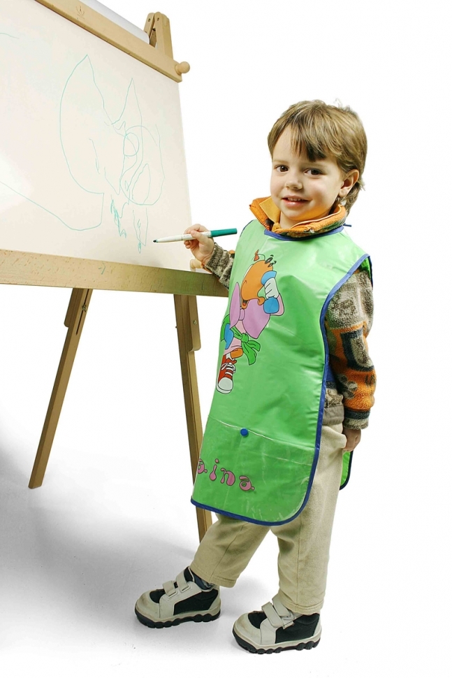 Мольберт-хлопушка с полкой и держателем д/рулонов