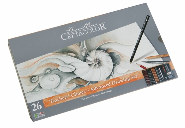 Набор карандашей и материалов для графики Cretacolor Teachers Choice Advansed в пенале купить в магазине ArtCraft.Space с доставкой по всему миру Набор карандашей и материалов для графики Cretacolor Teachers Choice Advansed в пенале купить в магазине ArtCraft.Space с доставкой по всему миру