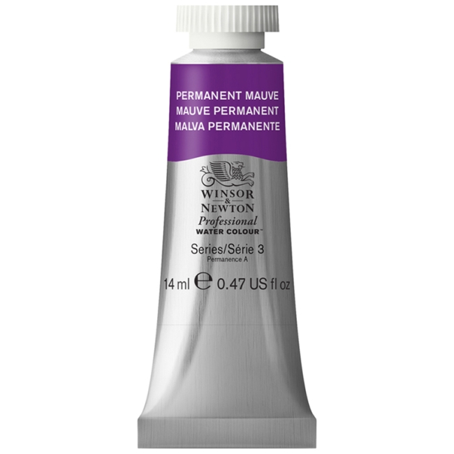 Акварель художественная Winsor&Newton "Professional", 14мл, туба, сиреневый перманентный