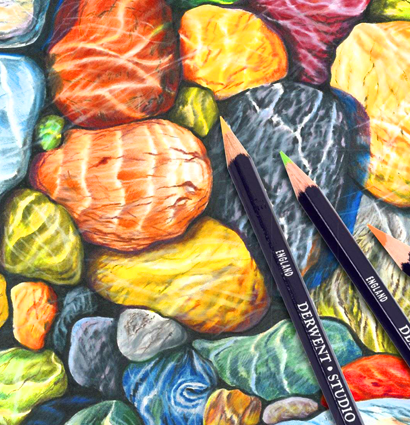 Набор цветных карандашей Derwent Studio 48 цветов на восковой основе в кейсе купить в фирменном художественном магазине ArtCraft.Space с доставкой по РФ и СНГ