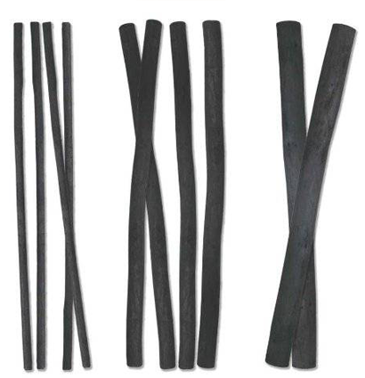 Набор ивого угля Derwent Willow Charcoal 10 штук разной толщины купить в художественном магазине ArtCraft.Space с доставкой по РФ и СНГ