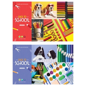 Альбом для рисования 40л., А4, на скрепке ArtSpace "Стиль. Школьный", эконом