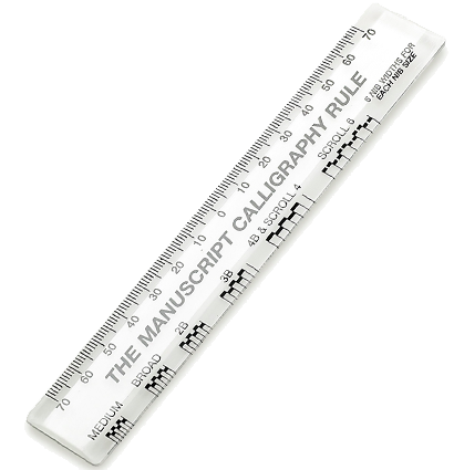 Линейка для каллиграфии Manuscript Calligraphy Rule 70 мм в блистере купить в магазине ArtCraft.Space с доставкой по всему миру
