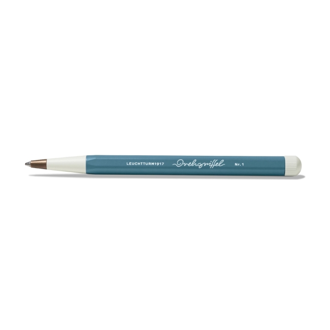 Ручка шариковая Leuchtturm1917 Drehgriffel Nr. 1 - цвет чернил: Королевский синий ( 0.7мм.), цвет корпуса: Синий Камень (алюминий)