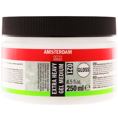 Гелевый медиум для акрила Amsterdam Extra Heavy Gel Medium Gloss 021 прочный глянцевый в банке 250 мл купить в художественном магазине ArtCraft.Space с доставкой по РФ и СНГ