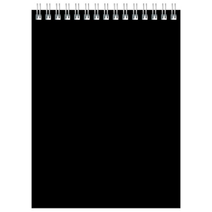 Блокнот А6 60л. на гребне BG "Для конференций", черный