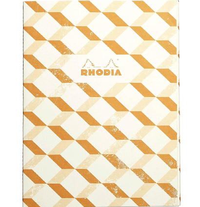 Блокнот Rhodia HERITAGE, 190х250 мм, кремовый escher, мягкая обложка, клетка, нумерация, 80л, кремов,