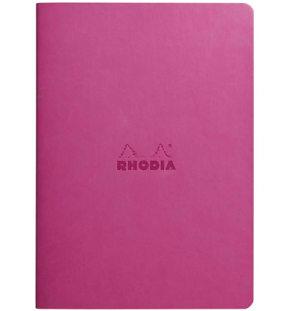 Блокнот Rhodiarama 90г/кв.м 14,8х21см точка 32л сшивка мягкая обложка лиловый