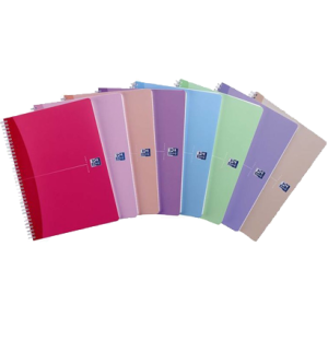 Бизнес-тетрадь OXFORD Woman 9X14 линейка 90л двойная спираль мягкая обложка 10шт цв.ассортименте