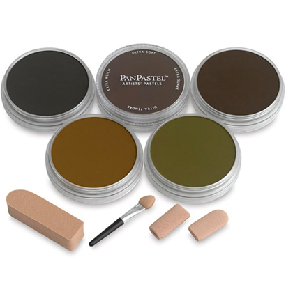 Набор ультрамягкой пастели PanPastel Colors Starter Earth Tones 5 цветов по 9 мл купить в художественном магазине ArtCraft.Space с доставкой по РФ и СНГ