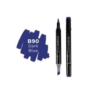 Маркер SKETCHMARKER Brush двухсторонний на спирт.основе цв.B90 Тёмный синий Маркер SKETCHMARKER Brush двухсторонний на спирт.основе цв.B90 Тёмный синий