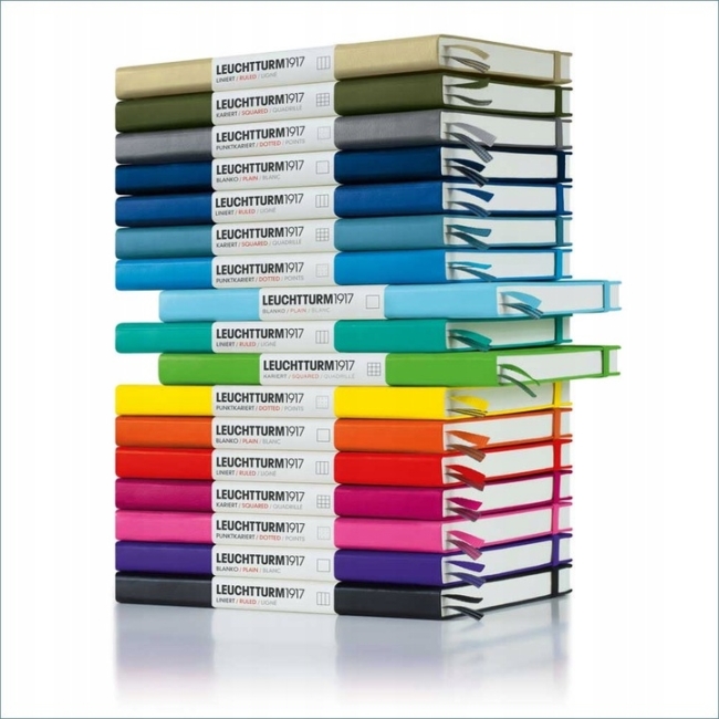 Блокнот Leuchtturm1917 Classic A5 (14.5x21см.) 80г/м2 - 251 стр. нелинованный, твердая обложка, цвет: Черный