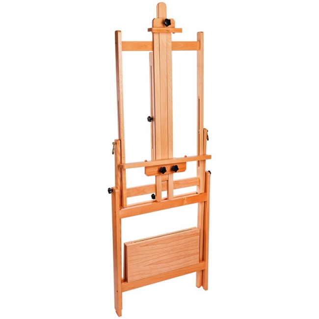 Мольберт- трансформер студийный Гамма "Московская палитра" из бука с поворотным механизмом высота 174 см купить в художественном магазине ArtCraft.Space с доставкой по РФ и СНГ