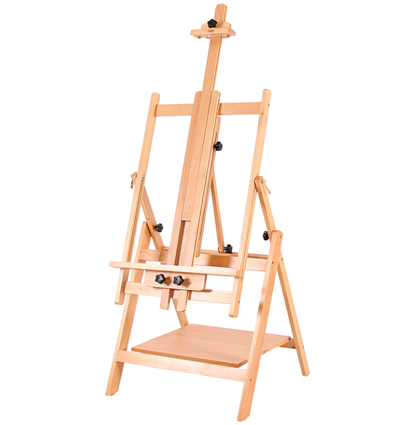 Мольберт напольный горизонтальный Гамма, 61*65,5*137 (174)см, бук