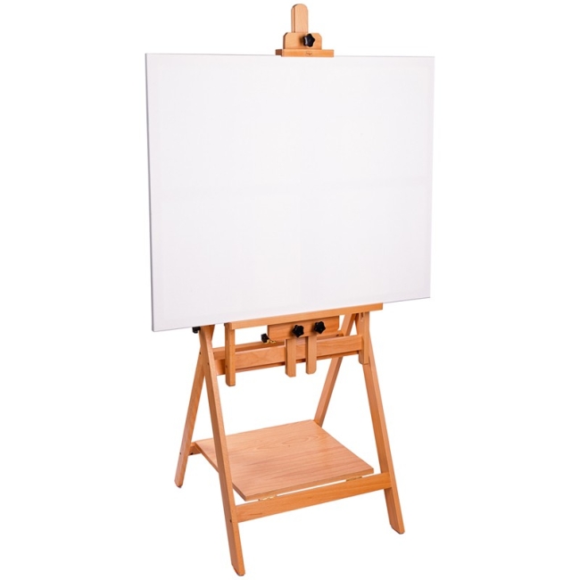 Мольберт напольный горизонтальный Гамма, 61*65,5*137 (174)см, бук