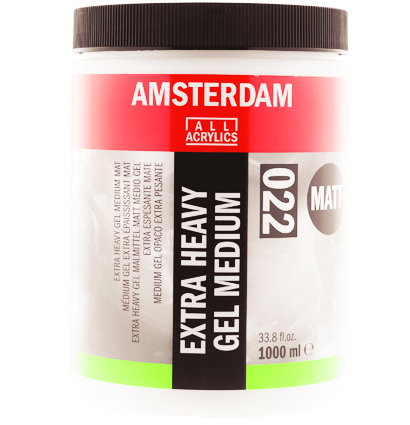Гелевый медиум для акрила Amsterdam Extra Heavy Gel Medium Matt 022 прочный матовый в банке 1000 мл купить в художественном магазине ArtCraft.Space с доставкой по РФ и СНГ