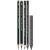 Набор чернографитных карандашей Faber-Castell Pitt Graphite 5 штук с ластиком и точилкой купить в магазине ArtCraft.Space с доставкой