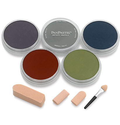 Набор ультрамягкой пастели PanPastel Colors Starter Extra Dark 5 экстра темных цветов по 9 мл купить в художественном магазине ArtCraft.Space с доставкой по РФ и СНГ