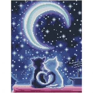 Алмазная мозаика ТРИ СОВЫ "Романтика", 30*40см, холст на деревянном подрамнике, картонная коробка с пластиковой ручкой