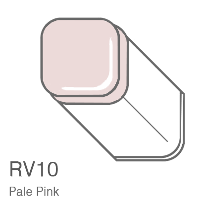 Маркер Copic RV10 Pale Pink / Бледный Розовый поштучно купить в фирменном магазине ArtCraft.Space (Копик Клаб) с доставкой по РФ и всему миру