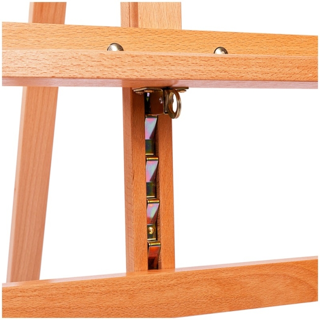 Мольберт Лира Гамма "Московская палитра" из лакированного бука с механизмом опускания высота 159-224 см купить в художественном магазине ArtCraft.Space с доставкой по РФ И СНГ
