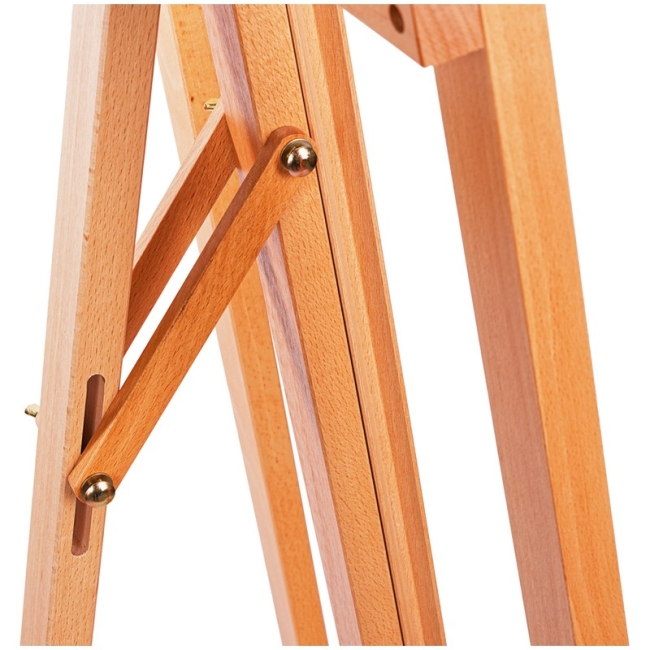 Мольберт Лира Гамма "Московская палитра" из лакированного бука с механизмом опускания высота 159-224 см купить в художественном магазине ArtCraft.Space с доставкой по РФ И СНГ