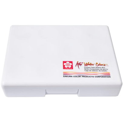 Набор акварели Sakura Koi Pocket Sketch Box 12 цветов в кейсе + губка и кисть купить в фирменном художественном магазине ArtCraft.Space с доставкой по РФ и СНГ
