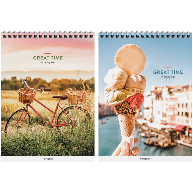 Блокнот А5 60л. на гребне ArtSpace "Стиль. Great time", твердая подложка