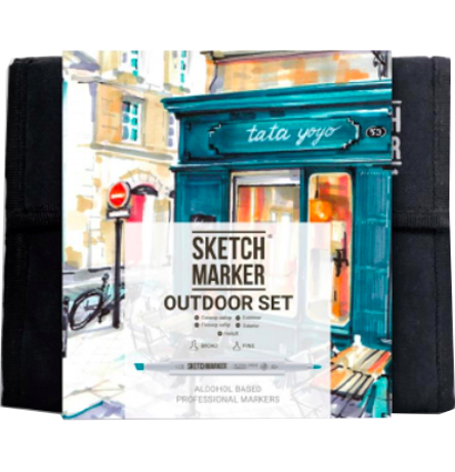 Набор маркеров Скетчмаркер / Sketchmarker "Outdoor - Пленэр" 36 цветов в сумке купить в магазине ArtCraft.Space с доставкой по всему миру