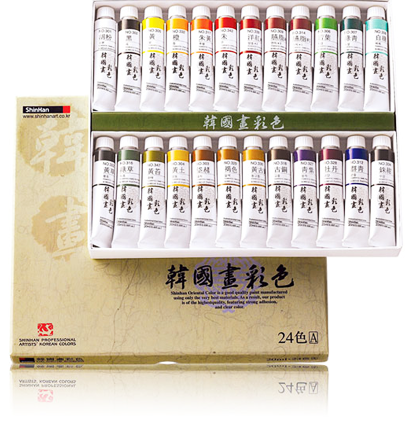 Набор акварельных красок Korean Color ShinHanart 24 цвета в тубах 20 мл купить в художественном магазине ArtCraft.Space с доставкой по всему миру