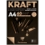 Альбом для эскизов Kraft ClaireFontaine черная и крафт-бумага А4 / 60 листов / 90 гм купить в художественном магазине ArtCraft.Space
