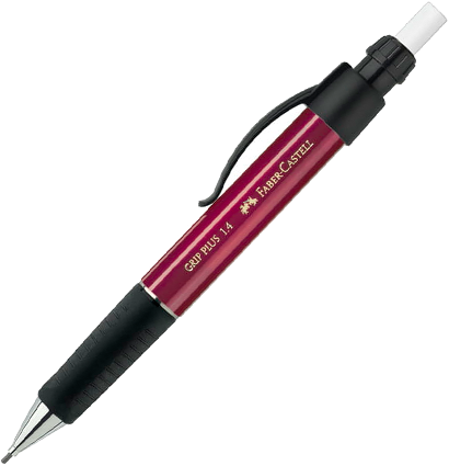 Карандаш механический Faber-Castell Grip Plus бордовый, грифель 1.4 мм купить в магазине ArtCraft.Space